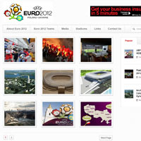 Euro 2012 media web development project