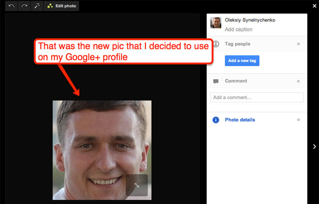 I decided to change my Google+ author profile pic